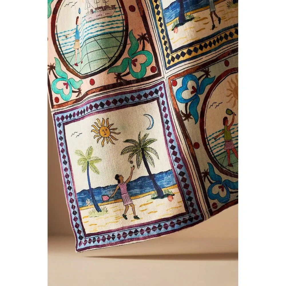 Anthropologie pickleball dishtowel NWT